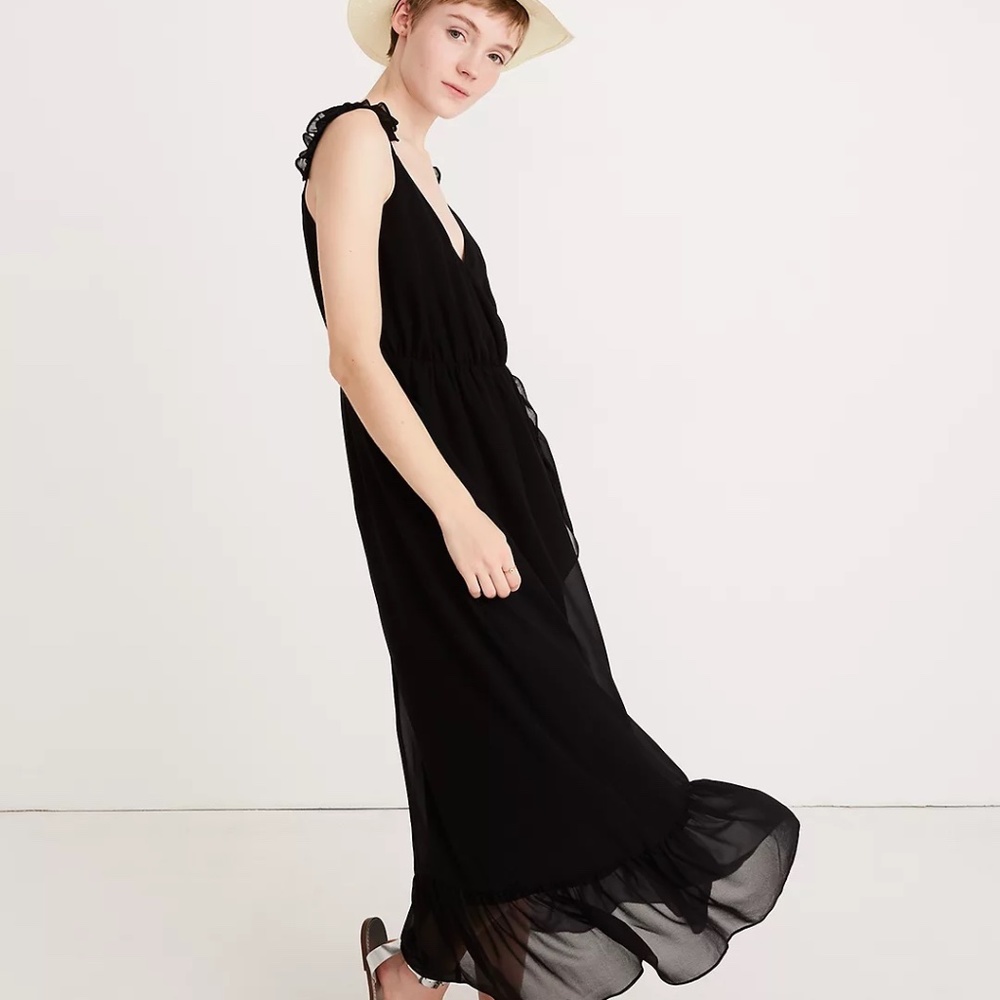 Madewell Ruffle Strap Wrap Dress - NWT
